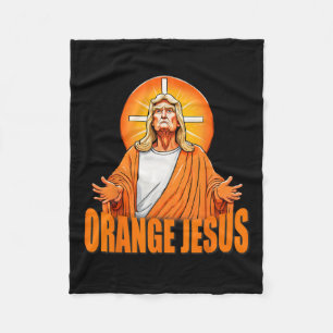 Jesus Funny Trump Fleecefilt