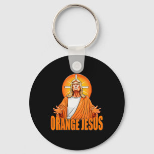 Jesus Funny Trump Nyckelring