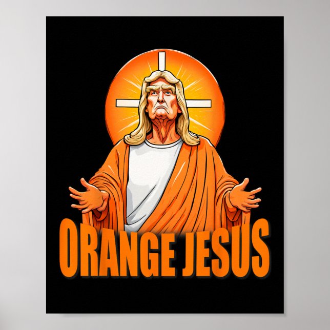 Jesus Funny Trump Poster (Framsidan)