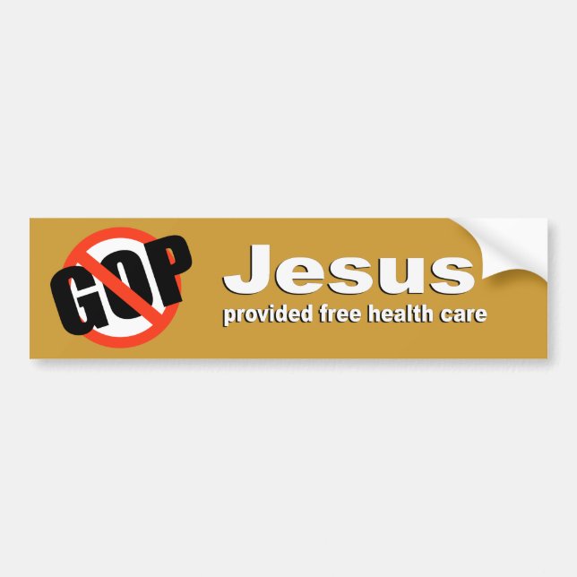 Jesus g fri sjukvård bildekal (Framsidan)