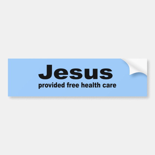 Jesus g fri sjukvård bildekal (Framsidan)
