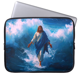 Jesus går på Vatten bärbar dator Fodral