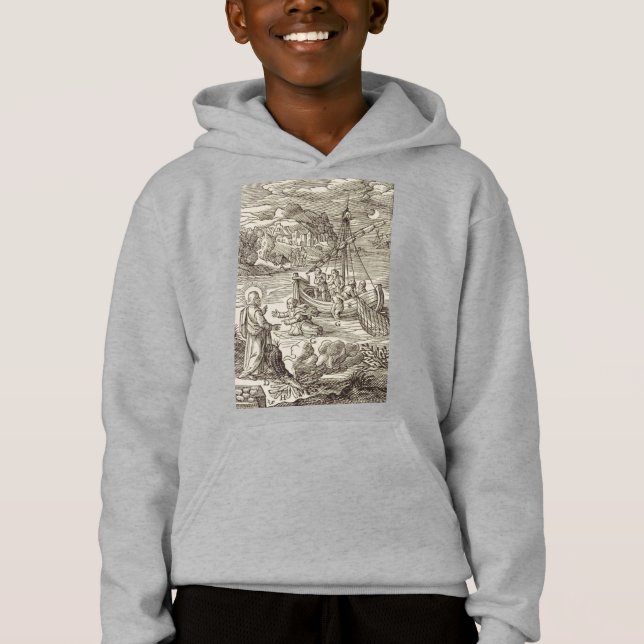 Jesus går på vatten t shirt (Framsida)
