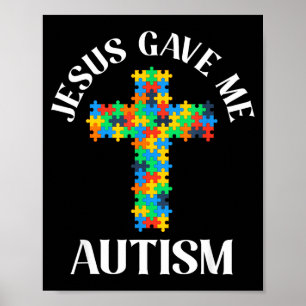 Jesus gav autism medvetenhet kristen autistisk poster
