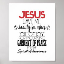 Jesus gav mig lycka till i Ashes Wall Art Art