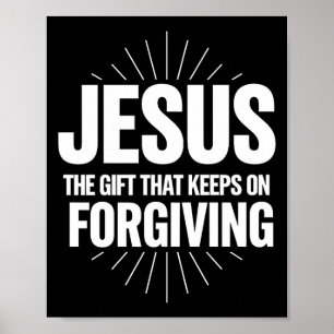 Jesus Gåvan Som Fortsätter Att Förlå Kristna R Poster