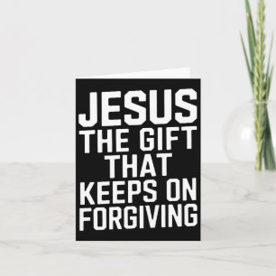 Jesus Gåvan Som Fortsätter Att Förlå Kristna R Tack Kort