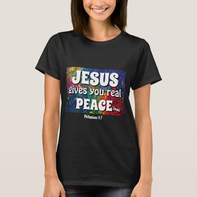 JESUS GE DU REAL Peace (MAN) 50-årsjubileum T Shirt (Framsida)