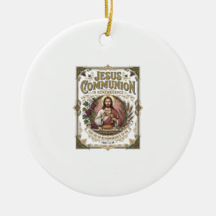 Jesus gemenskap Jesus gemenskap Kristet förtroende Julgransprydnad Keramik
