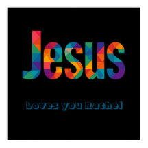 Jesus geometrisk design Affisch