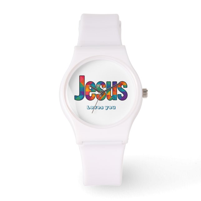 Jesus geometriskt mönster  armbandsur (Framsida)