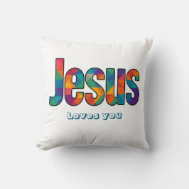 Jesus geometriskt mönster kudde
