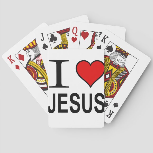 Jesus ger mig i Kärlek Jesus Kortlek (Baksidan)