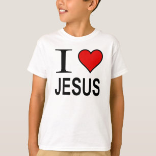 Jesus ger mig kärlek Jesus logotyp på tshirt Tee Shirt