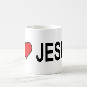 Jesus ger mig kärlek Jesus på 11 oz mugg