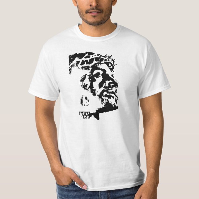 Jesus-Gesicht Tee Shirt (Framsida)