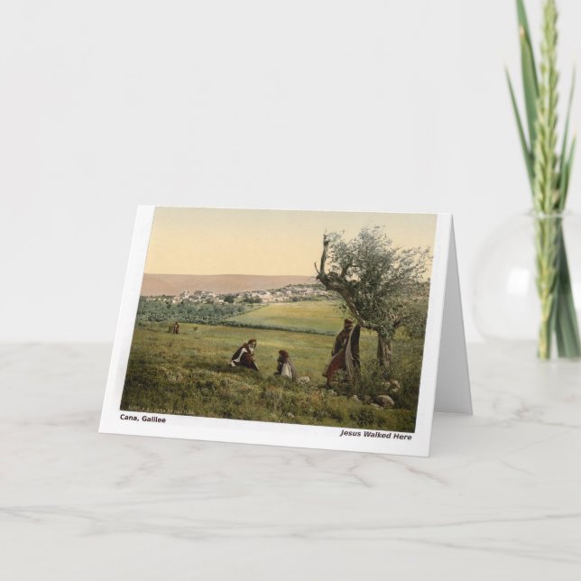 Jesus gick hit: Cana, Galilee Kort (Framsida)