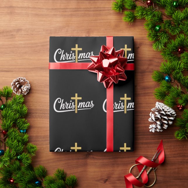 Jesus Gift Idea, Julfamiljen Kor, matchande Presentpapper (Julgåva)