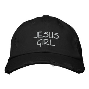 JESUS GIRL HAT BRODERAD KEPS