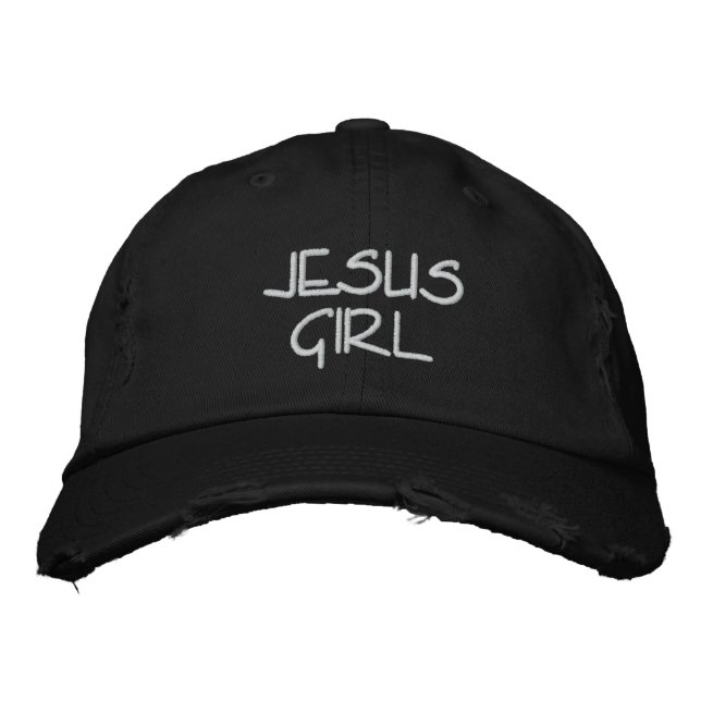 JESUS GIRL HAT BRODERAD KEPS (Framsida)