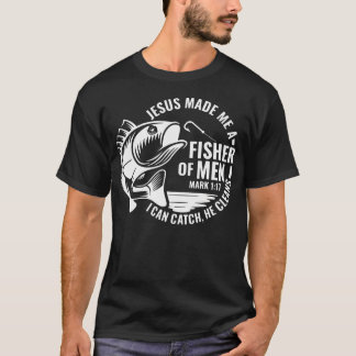 Jesus gjorde mig till en fiskare Fiskar Mäns krist T Shirt