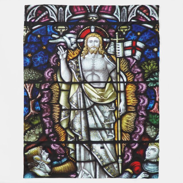 JESUS GLASS WINDOW FLEECEFILT (Framsidan)