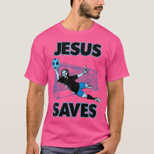 Jesus Goalie sparar den kristna tron T Gi Shirt