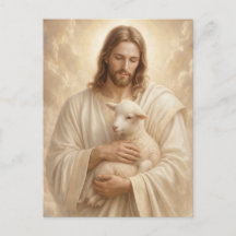 Jesus Goda Herde Begravningsbön Postkort