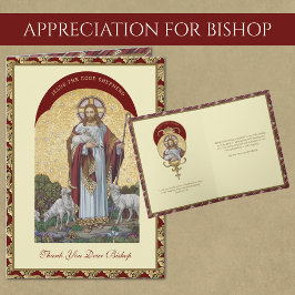 Jesus Goda Herde Biskop Präst Uppmuntran Kort