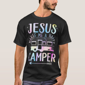 Jesus gör mig till en Lycklig Camper Camping RV T Shirt