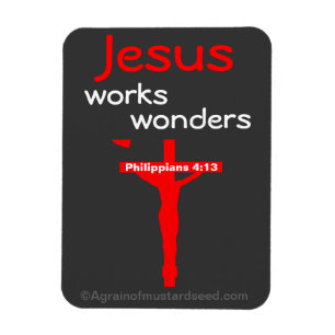 Jesus gör underverk magnet