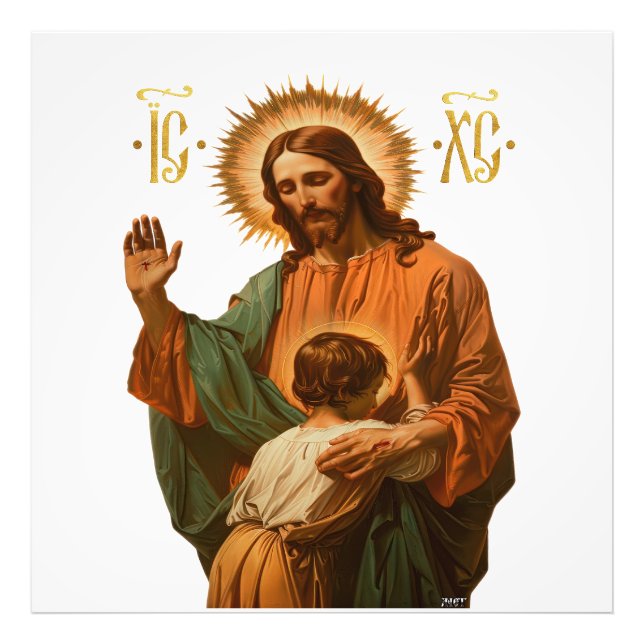 Jesus gör valet fototryck (Framsidan)
