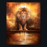 Jesus Gorgous Lejon Lamb Vintage Mamma Funny Anima Poster<br><div class="desc">Jesus Gorgous Lejon Lamb Vintage Mamma Funny Animals</div>