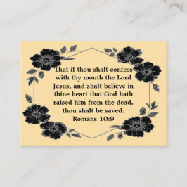 Jesus Gospel Tract Card Visitkort
