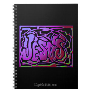 Jesus gotGod316.com Anteckningsbok Med Spiral