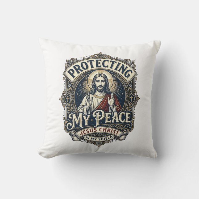 Jesus Gränser Självrespect Skjorta Tro Baserad De Kudde (Framsida)