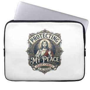 Jesus Gränser Självrespekt Tröja Tro Baserad Desig Laptop Fodral