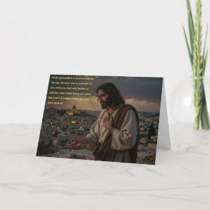 Jesus Grät Julkort Helgkort