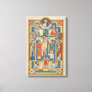 Jesus Grått medeltida belysning Canvastryck