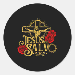 Jesus Gud Älskare Jesus Es El Camino La Verdad Y L Runt Klistermärke