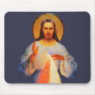 Jesus gudomlig barmhärtig mouse Pad Musmatta