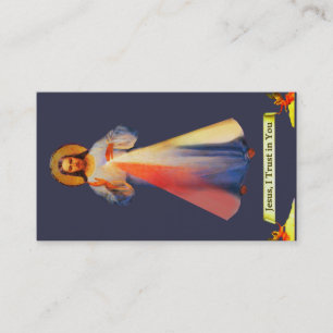 Jesus gudomliga mercy Business Heliga Card Visitkort