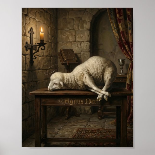 Jesus Guds lamm - Agnus Dei Poster (Framsidan)