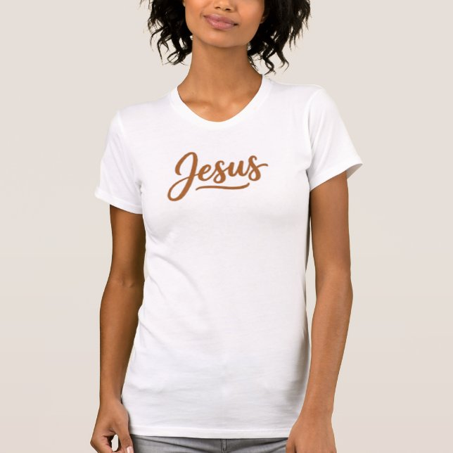 Jesus Guld T Shirt (Framsida)