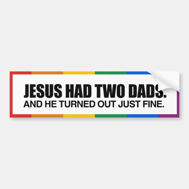 JESUS HAD TVÅ PAPPOR -.png Bildekal (Framsidan)