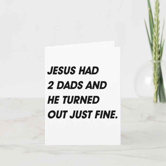 JESUS HADE 2 PAPPOR OCH SOM UT FINT VÄNDE KORT (Framsida)