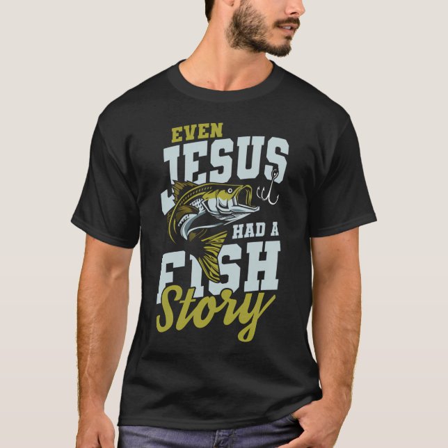 Jesus hade fiskhistoria t shirt (Framsida)