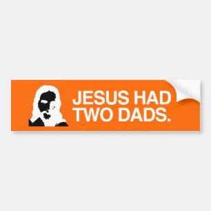 JESUS HADE TVÅ DADS.png Bildekal