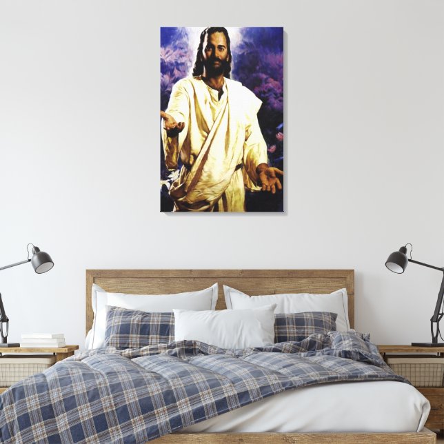 Jesus hälsning du canvastryck (Insitu (sovrum))