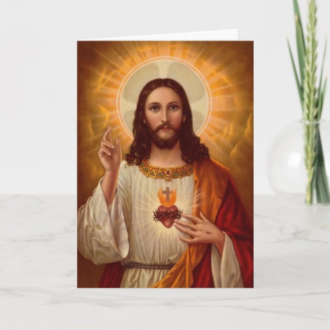 Jesus hälsningkort kort (Framsida)